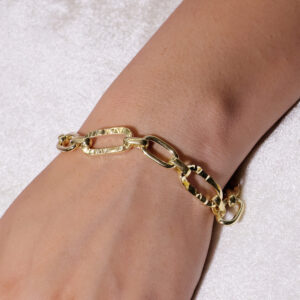 Bold Links Yellow Gold Bracelet