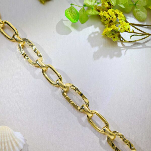 Bold Links Yellow Gold Bracelet - Image 5