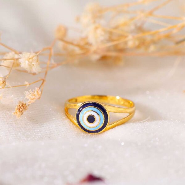Nazar Charm Signature Ring - Image 6
