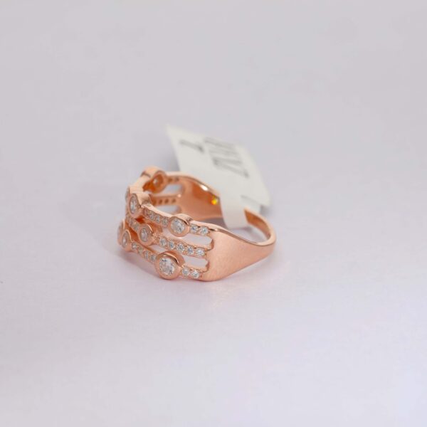 Starlink Rows Rosegold Ring - Image 4