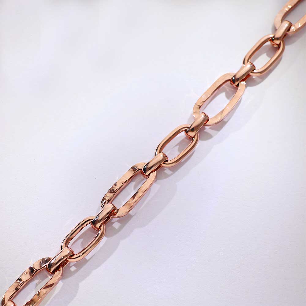 Hammer Link Rosegold Bracelet - Image 2