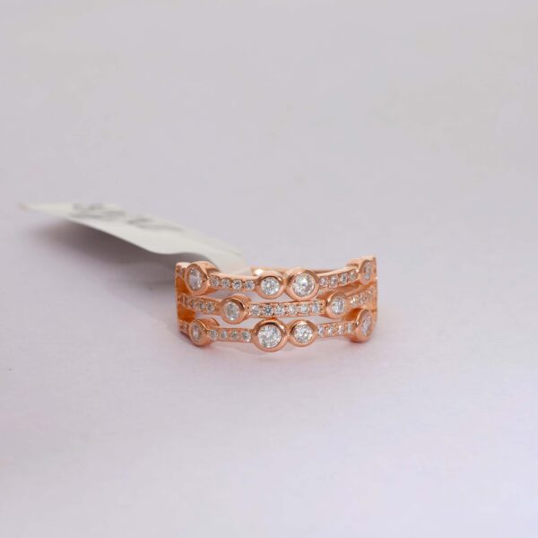Starlink Rows Rosegold Ring - Image 2