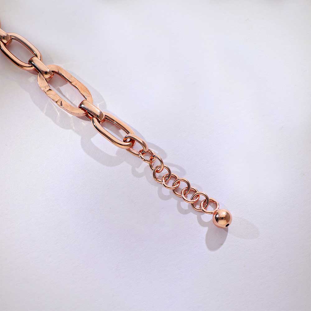 Hammer Link Rosegold Bracelet - Image 4