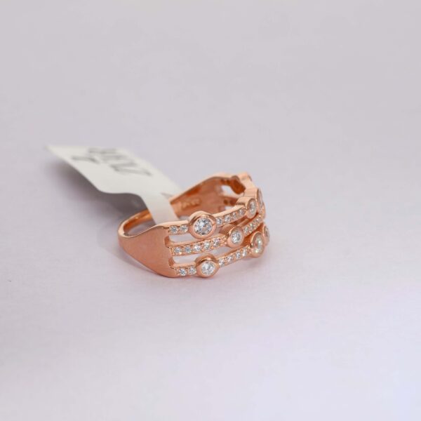 Starlink Rows Rosegold Ring - Image 3