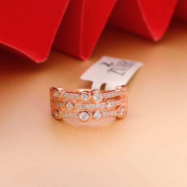 Starlink Rows Rosegold Ring - Image 5