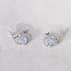 Ocean Whirl Whale Earrings