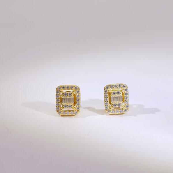 Glint Charm Rosegold Studs