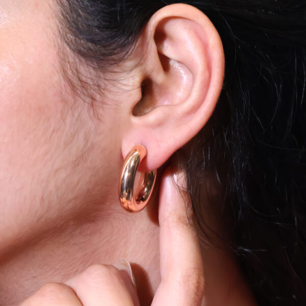 Rosy Charm Hoops - Image 6