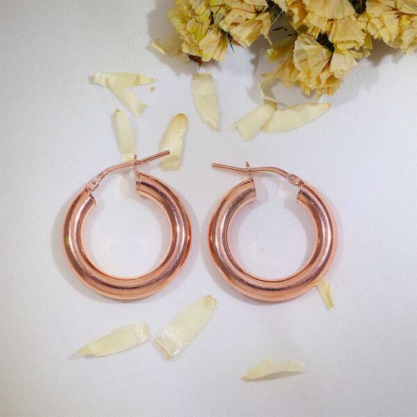 Rosy Charm Hoops - Image 5
