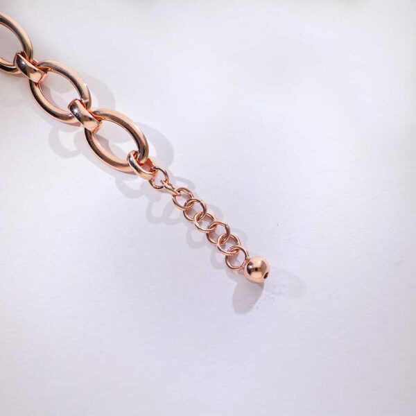 Shiny Links Rosegold Bracelet - Image 3