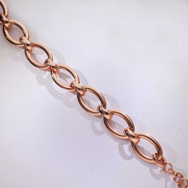 Shiny Links Rosegold Bracelet - Image 2