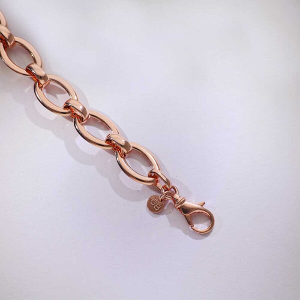 Shiny Links Rosegold Bracelet - Image 4
