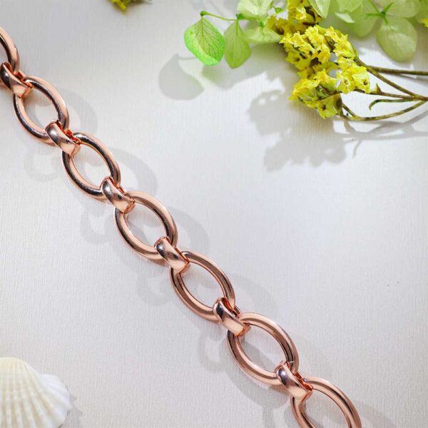 Shiny Links Rosegold Bracelet - Image 5