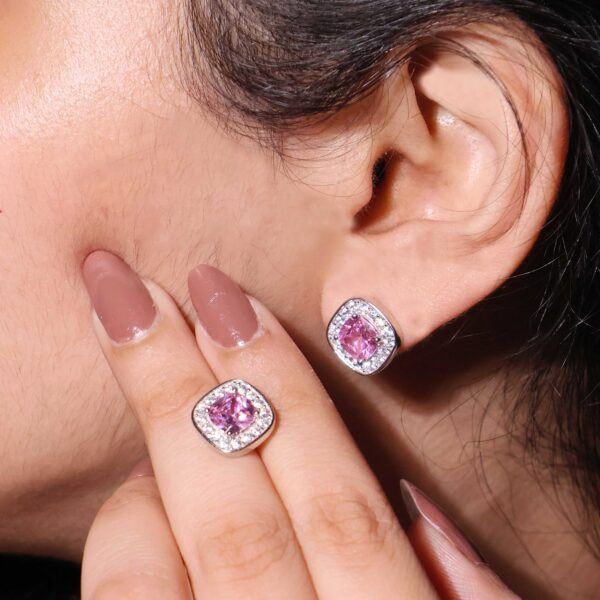 Princess Ruby Crown Earrings - Image 6