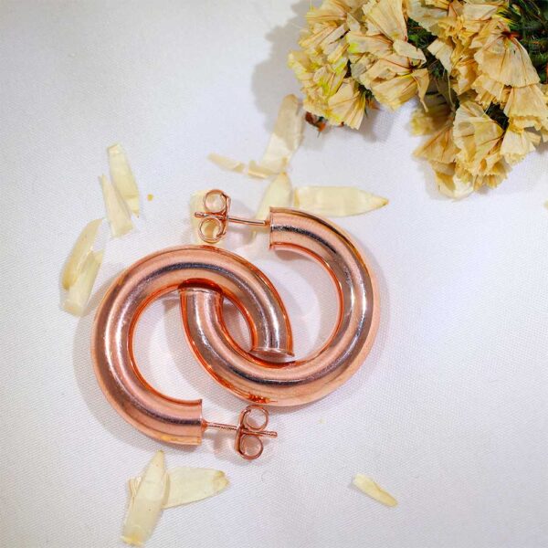 Rose Bold Hoops - Image 5