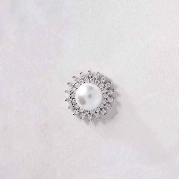 Starlight Crown Pearl Earrings - Image 3