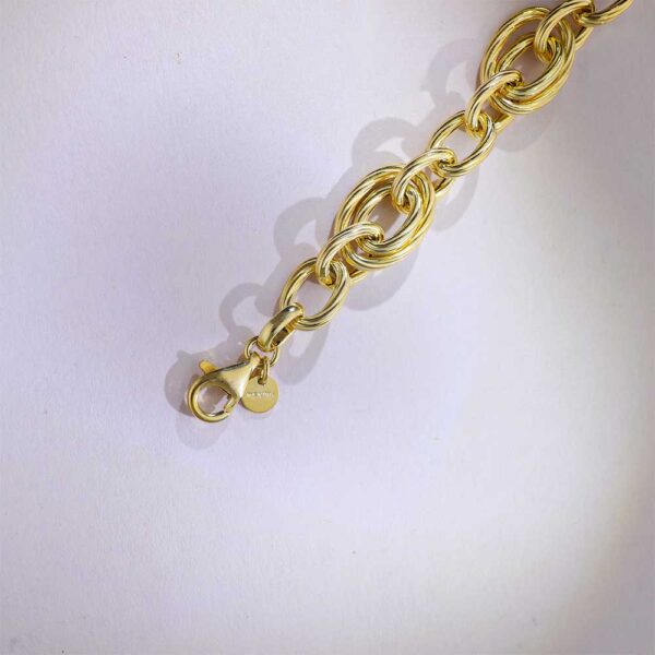 Classic Links Yellow Gold Bracelet - Image 4