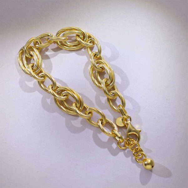 Classic Links Yellow Gold Bracelet - Image 5