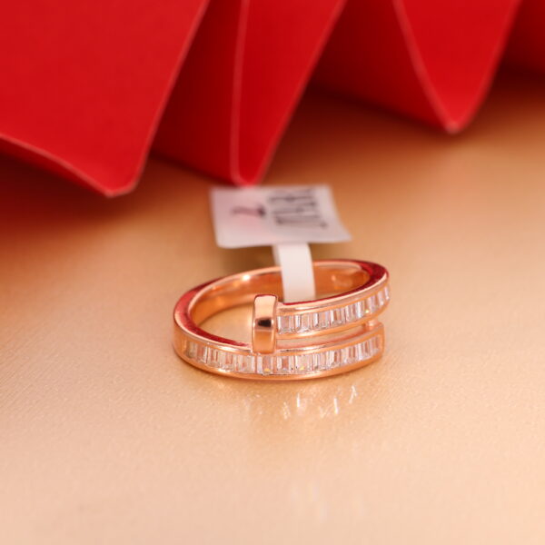 SparkDot Layers Rosegold Ring - Image 5