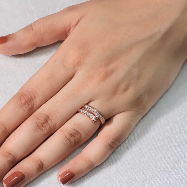 SparkDot Layers Rosegold Ring