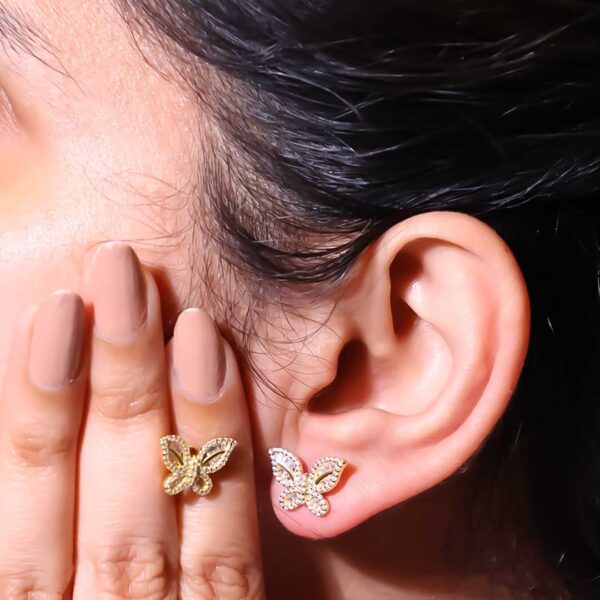 Glow Nest Rosegold Studs - Image 5