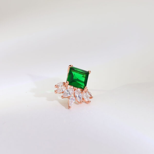Green Muse Rosegold Studs - Image 5