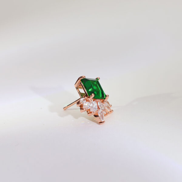 Green Muse Rosegold Studs - Image 4
