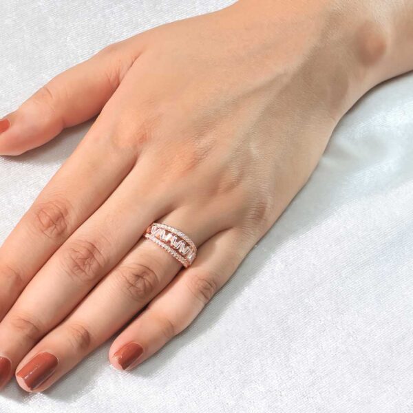 ShimmerSlide Rosegold Ring