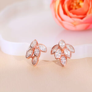 Gem Bloom Rosegold Studs