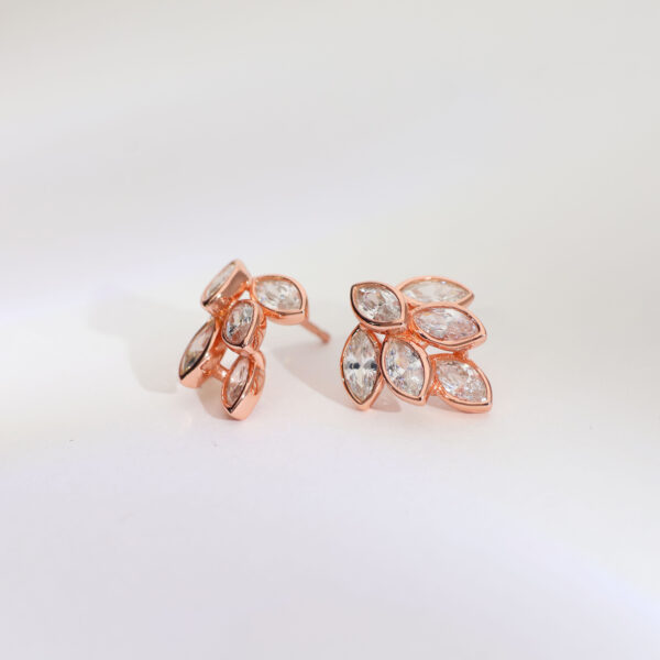 Gem Bloom Rosegold Studs - Image 2
