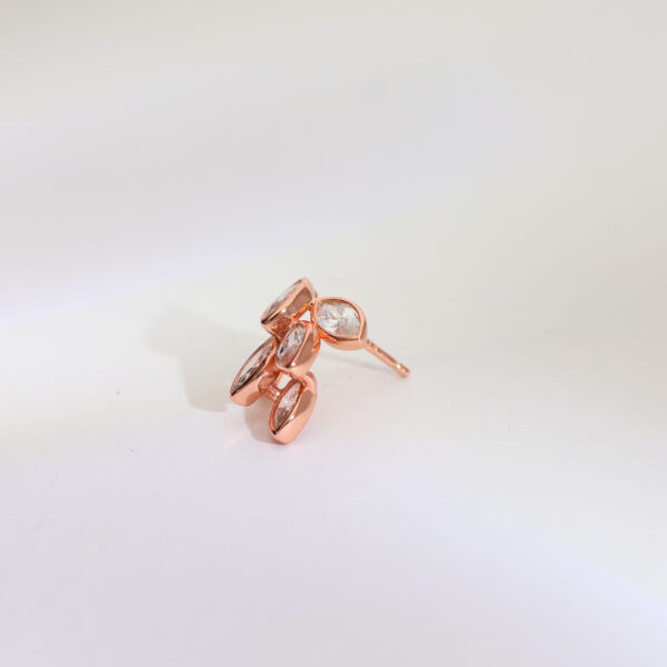 Gem Bloom Rosegold Studs - Image 5