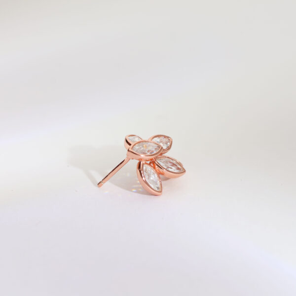 Gem Bloom Rosegold Studs - Image 6