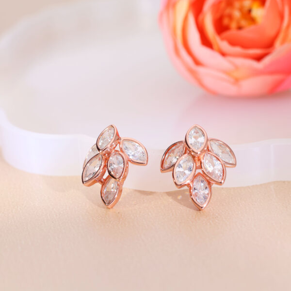 Gem Bloom Rosegold Studs - Image 7