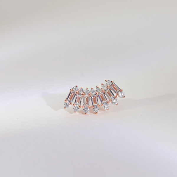 Emerald Radiance Rosegold Studs - Image 2