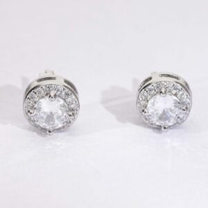 Halo Drop Diamond Studs