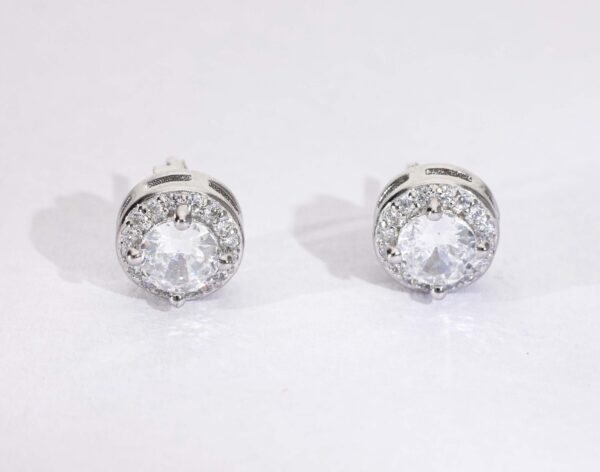 Halo Drop Diamond Studs