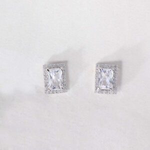 Orbit Edge Silver Hoops