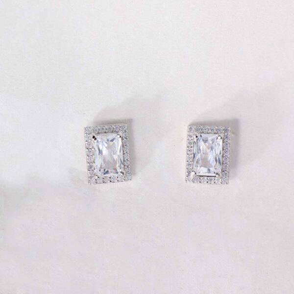 Orbit Edge Silver Hoops