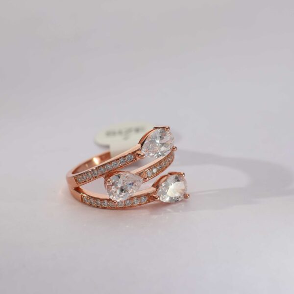 Soft Twist Rose Gold Ring - Image 3
