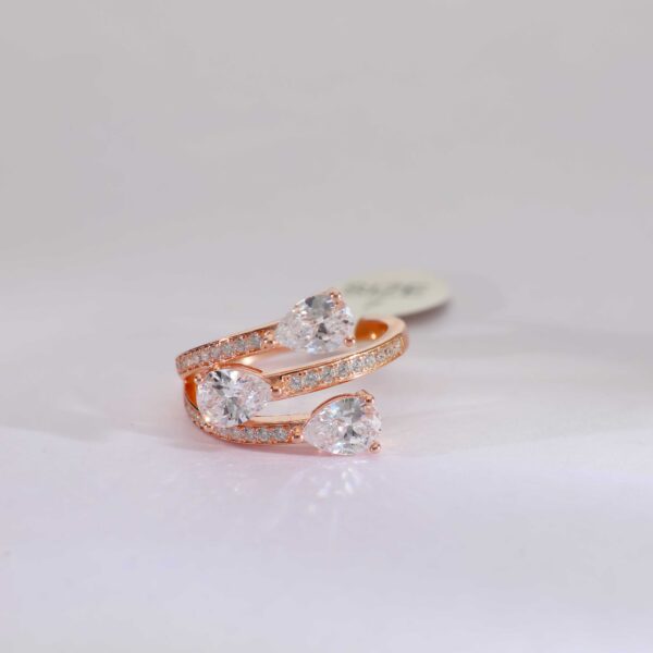 Soft Twist Rose Gold Ring - Image 2