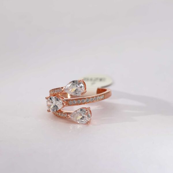 Soft Twist Rose Gold Ring - Image 4