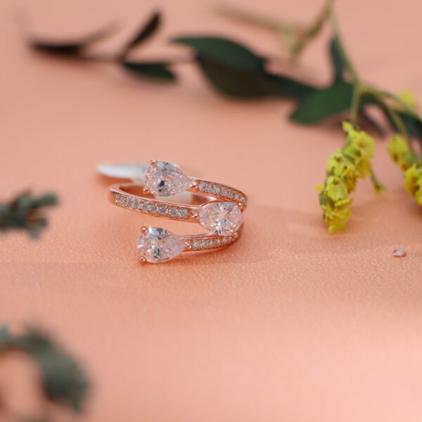 Soft Twist Rose Gold Ring - Image 5