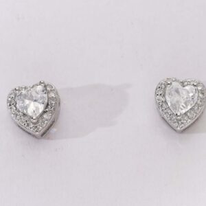 Scarlet Heart Diamond Studs