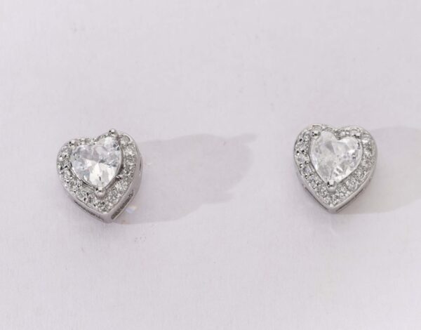 Scarlet Heart Diamond Studs