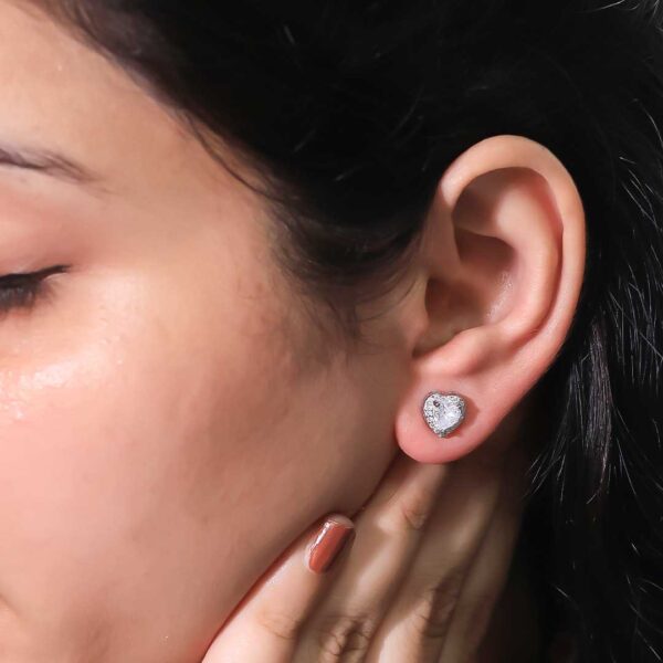 Scarlet Heart Diamond Studs - Image 4