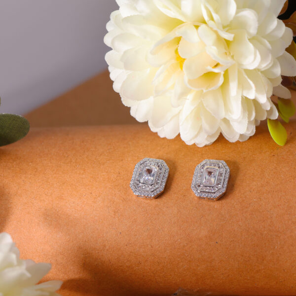 Classic Emerald-Cut Earrings - Image 4