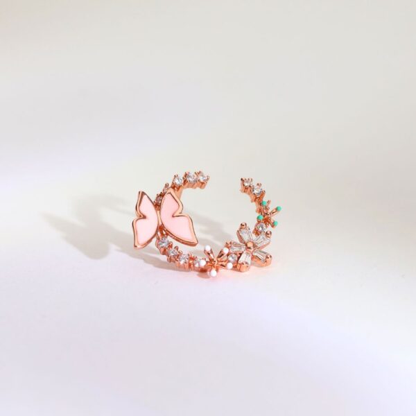 Blush Wings Rosegold Studs - Image 7