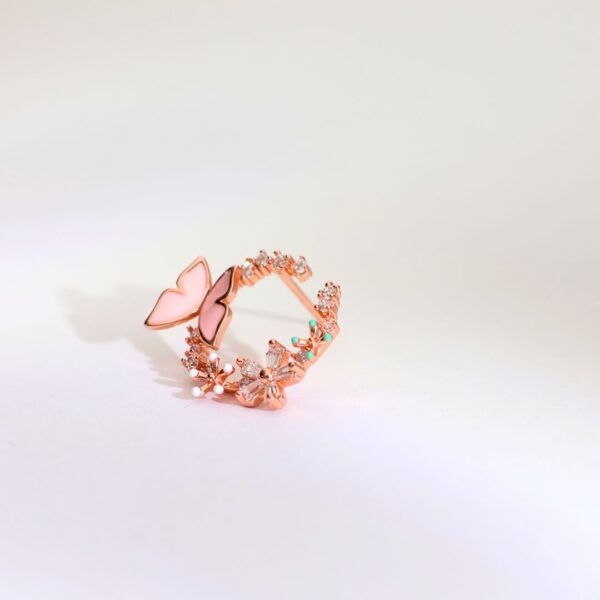Blush Wings Rosegold Studs - Image 6