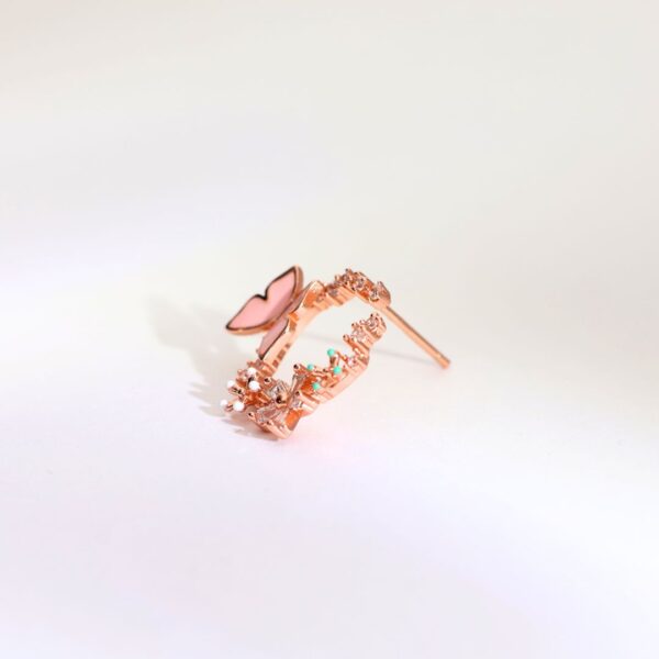 Blush Wings Rosegold Studs - Image 5