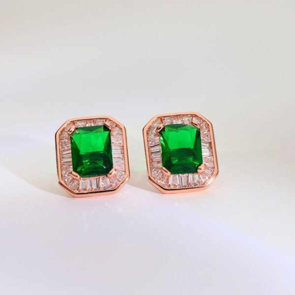 Crown Jewel Rosegold Studs - Image 2